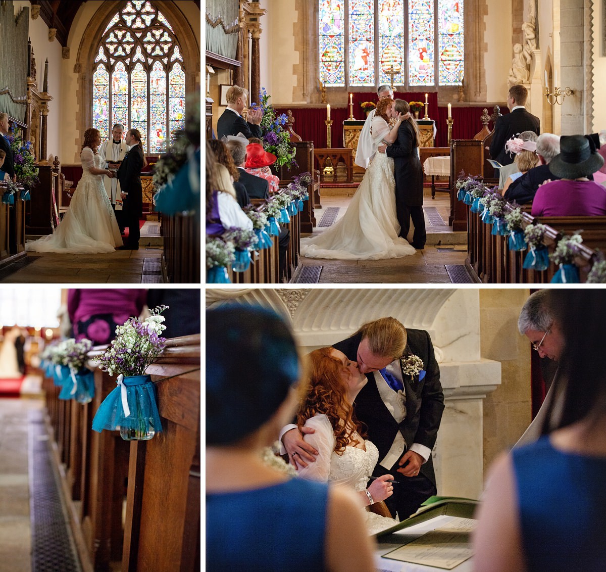 the kiss in the end of wedding service