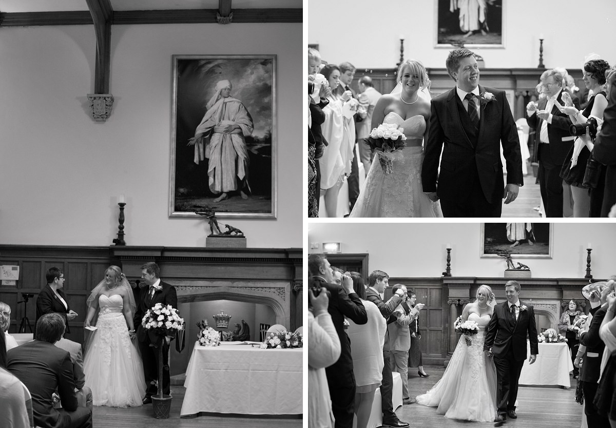 the couple just after ceremony