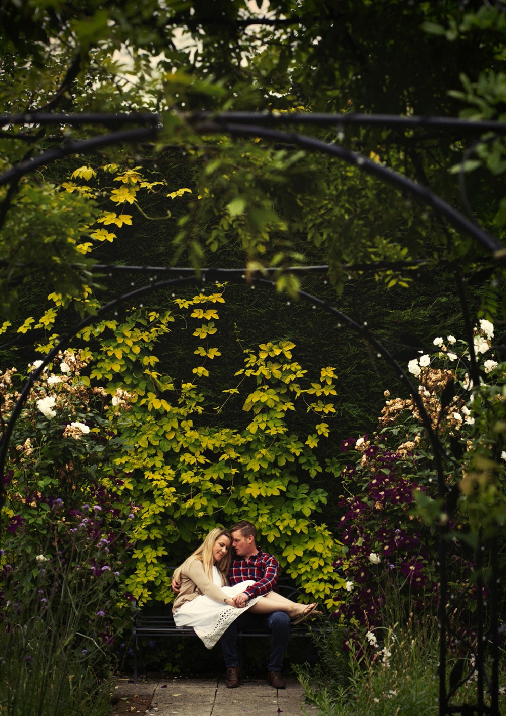 in the gardens of Gaynes Park