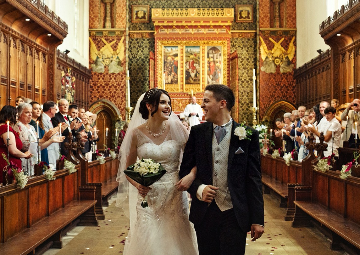 smiling after ceremony