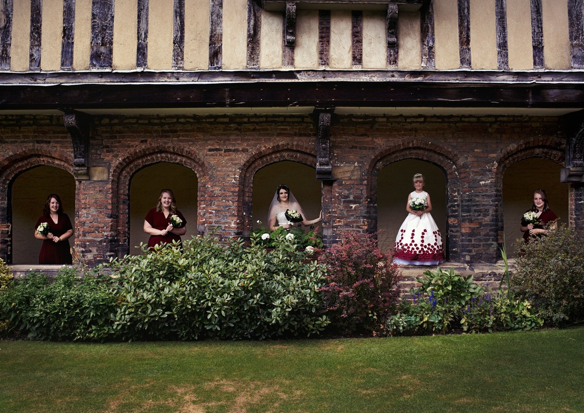 the colonnade of Queens' College