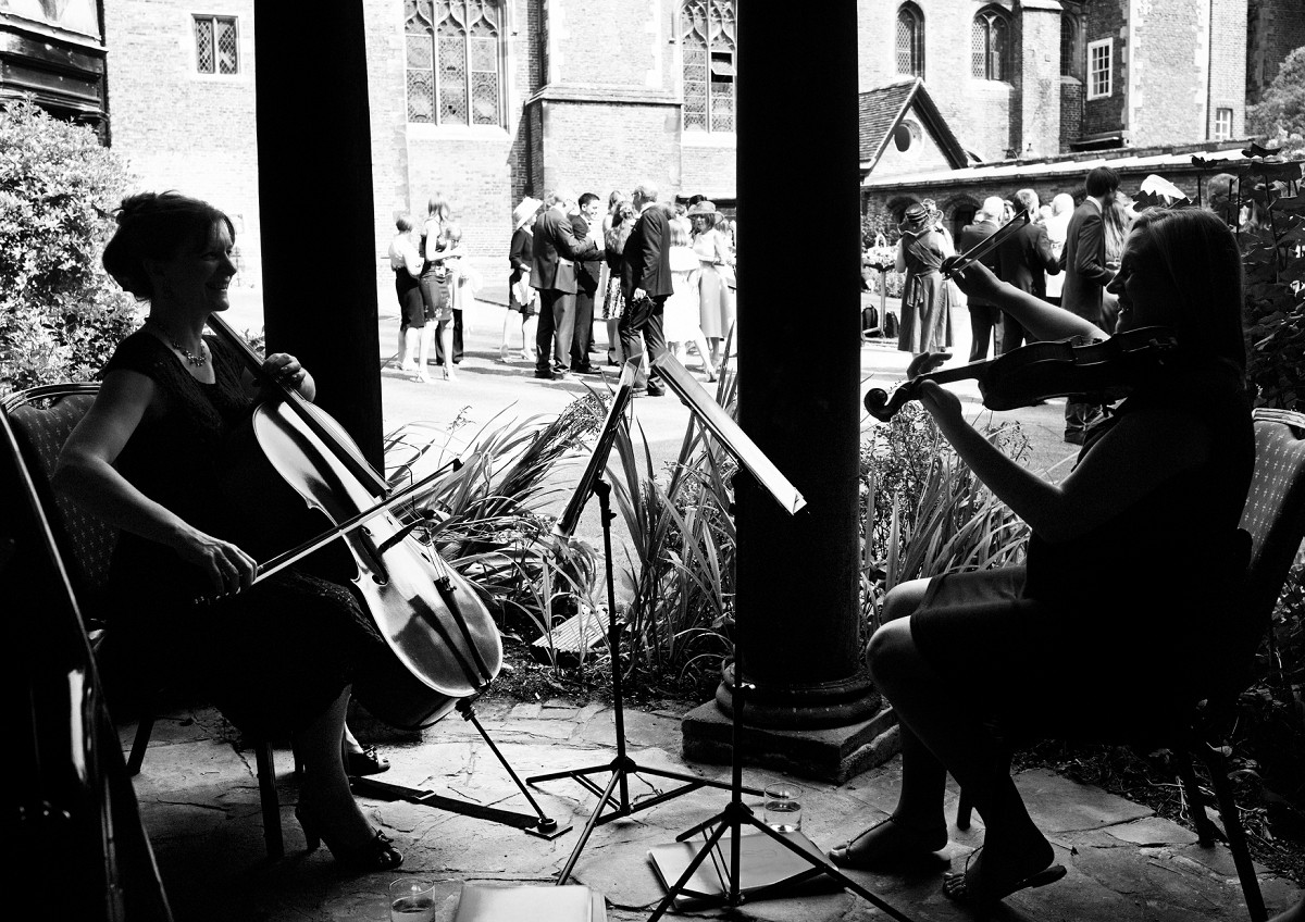 classical music gives a special taste to the wedding