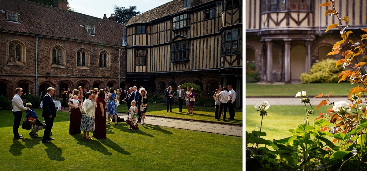 the courtyard of Queens' College