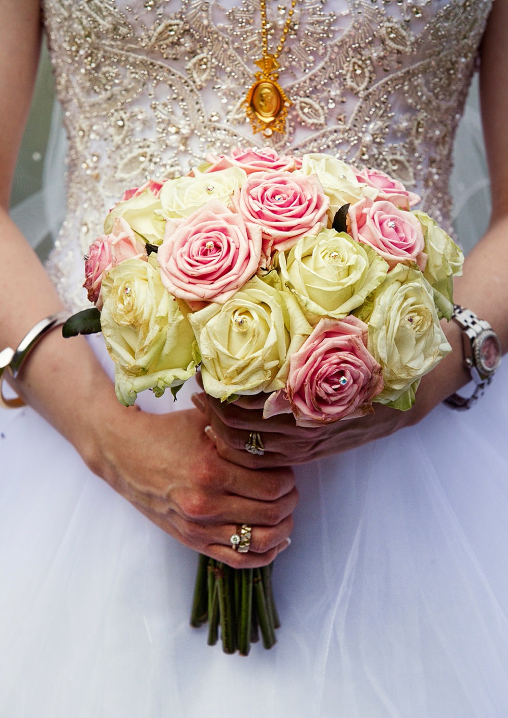 Sara with flowers