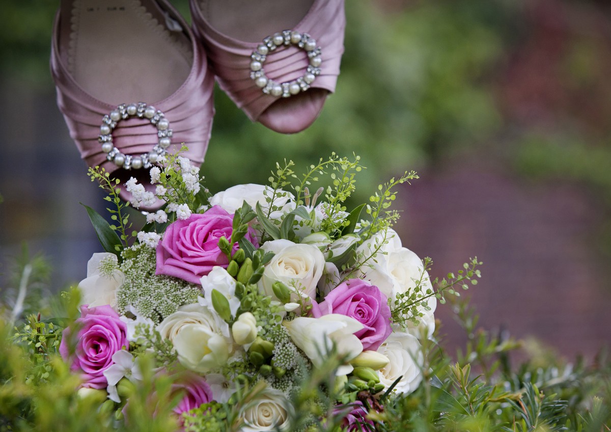 Jo's shoes and flowers