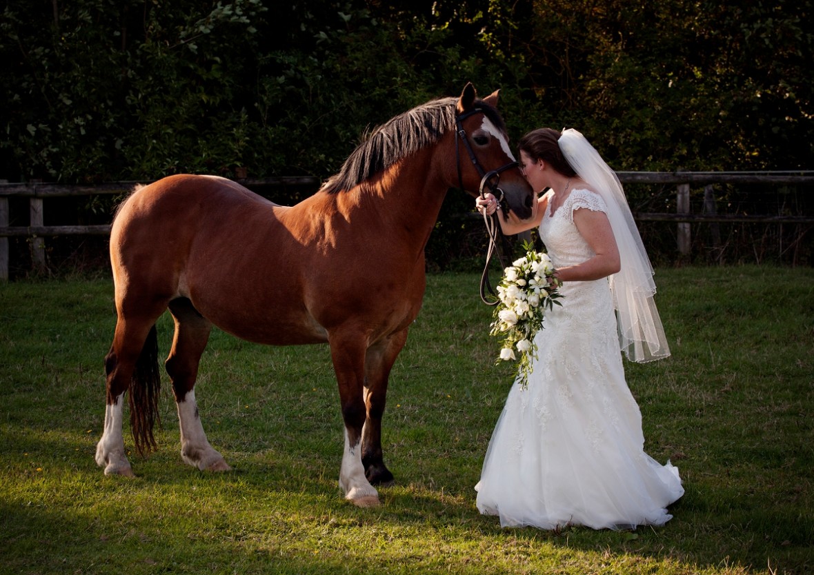 Charlotte with favourite horse