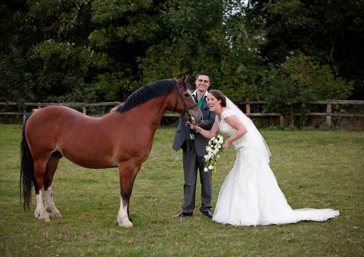 outside of wedding reception